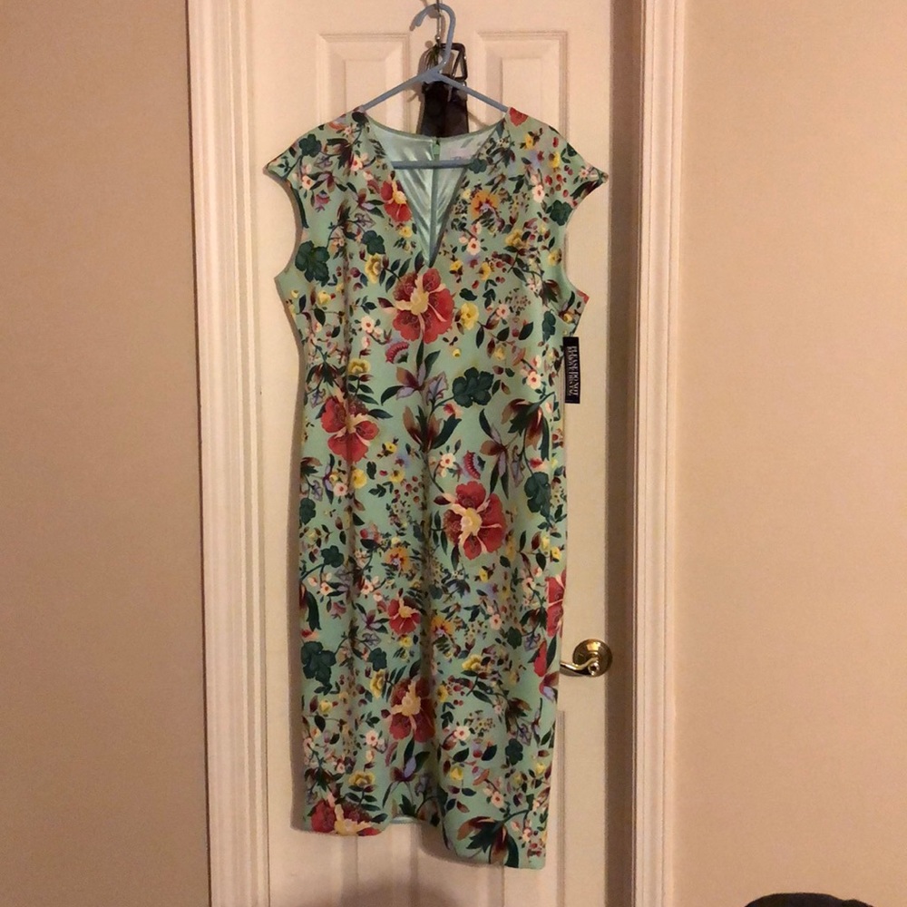 Midi V neck dress